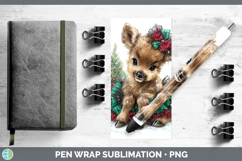 GorgeousWoodland Cute Christmas Pen Wrap design.