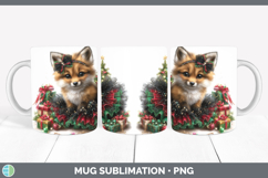 GorgeousWoodland Cute Christmas Mug Wrap design.