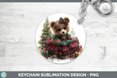 GorgeousWoodland Cute Christmas Keychain design.