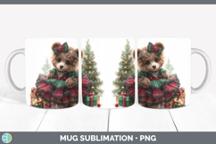 GorgeousWoodland Cute Christmas Mug Wrap design.