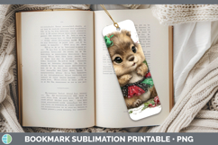 GorgeousWoodland Cute Christmas Bookmark design.