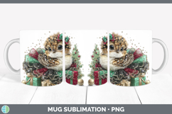 GorgeousWoodland Cute Christmas Mug Wrap design.