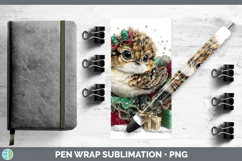 GorgeousWoodland Cute Christmas Pen Wrap design.