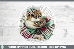 GorgeousWoodland Cute Christmas Wind Spinner design.
