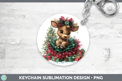 GorgeousWoodland Cute Christmas Keychain design.