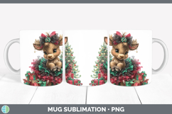 GorgeousWoodland Cute Christmas Mug Wrap design.
