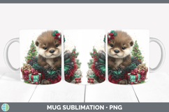 GorgeousWoodland Cute Christmas Mug Wrap design.