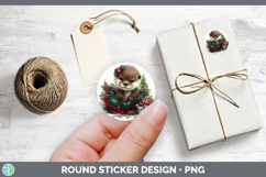 GorgeousWoodland Cute Christmas Stickers design.