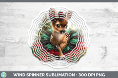GorgeousWoodland Cute Christmas Wind Spinner design.