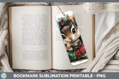 GorgeousWoodland Cute Christmas Bookmark design.