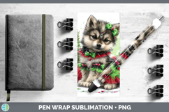 GorgeousWoodland Cute Christmas Pen Wrap design.