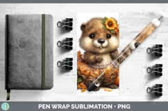 GorgeousWoodland Cute Thanksgiving Pen Wrap design.