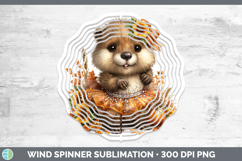 GorgeousWoodland Cute Thanksgiving Wind Spinner design.