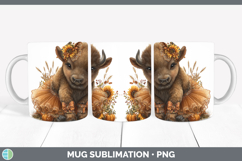 GorgeousWoodland Cute Thanksgiving Mug Wrap design.