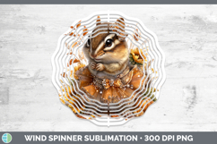 GorgeousWoodland Cute Thanksgiving Wind Spinner design.
