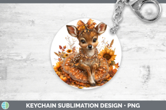 GorgeousWoodland Cute Thanksgiving Keychain design.