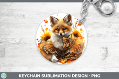 GorgeousWoodland Cute Thanksgiving Keychain design.