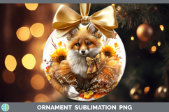 GorgeousWoodland Cute Thanksgiving Ornament design.