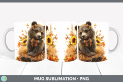 GorgeousWoodland Cute Thanksgiving Mug Wrap design.