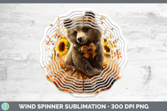 GorgeousWoodland Cute Thanksgiving Wind Spinner design.
