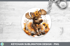 GorgeousWoodland Cute Thanksgiving Keychain design.