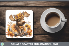 GorgeousWoodland Cute Thanksgiving Square Coaster design.