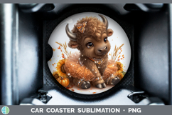 GorgeousWoodland Cute Thanksgiving Car Coaster design.