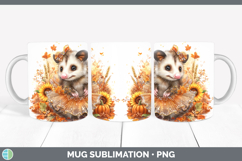 GorgeousWoodland Cute Thanksgiving Mug Wrap design.