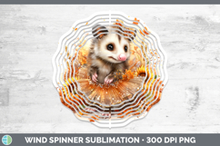 GorgeousWoodland Cute Thanksgiving Wind Spinner design.