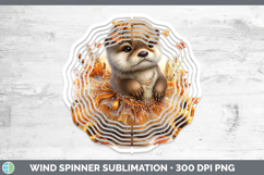 GorgeousWoodland Cute Thanksgiving Wind Spinner design.