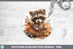 GorgeousWoodland Cute Thanksgiving Keychain design.