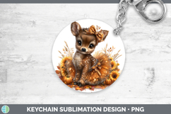 GorgeousWoodland Cute Thanksgiving Keychain design.