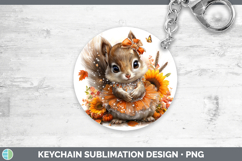 GorgeousWoodland Cute Thanksgiving Keychain design.