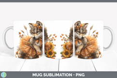 GorgeousWoodland Cute Thanksgiving Mug Wrap design.