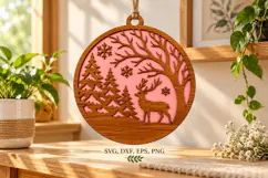 Woodland Deer Ornament Product Image 1