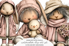 Woodland Easter Animals Clipart - Easter Animals PNG Product Image 1