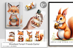 Woodland Friends Easter Digital Paper Product Image 1