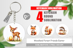 Woodland Friends Easter Keychain Product Image 1