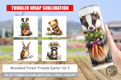 Woodland Friends Easter Tumbler Product Image 1
