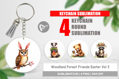 Woodland Friends Easter Keychain Product Image 1