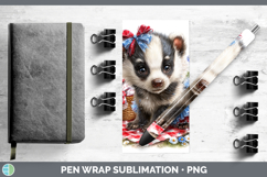 GorgeousWoodland Fourth of July Pen Wrap design.