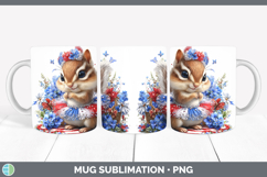 GorgeousWoodland Fourth of July Mug Wrap design.