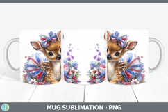 GorgeousWoodland Fourth of July Mug Wrap design.