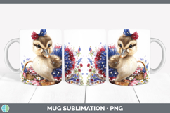 GorgeousWoodland Fourth of July Mug Wrap design.