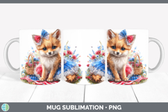 GorgeousWoodland Fourth of July Mug Wrap design.