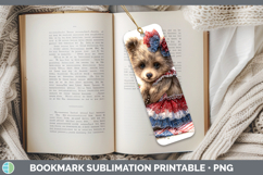GorgeousWoodland Fourth of July Bookmark design.
