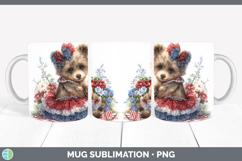 GorgeousWoodland Fourth of July Mug Wrap design.