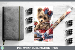 GorgeousWoodland Fourth of July Pen Wrap design.