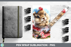 GorgeousWoodland Fourth of July Pen Wrap design.
