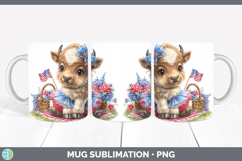 GorgeousWoodland Fourth of July Mug Wrap design.